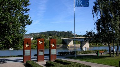 Luxemburg - Schengen Stahlskulptur