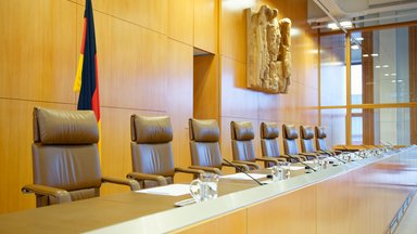 Verhandlungssaal des Bundesverfassungsgerichts 