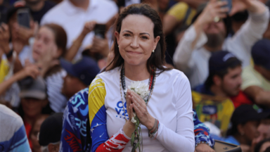 Die venezolanische Oppositionsführerin María Corina Machado.