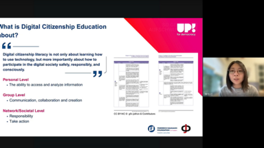 Tiff Lin, co-editor of Civic  Project and Community Handbook, was introducing the Handbook.