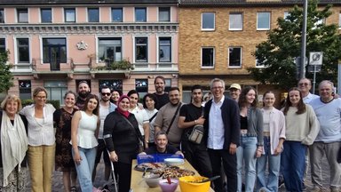 Image of delegation in Blankenese, Hamburg