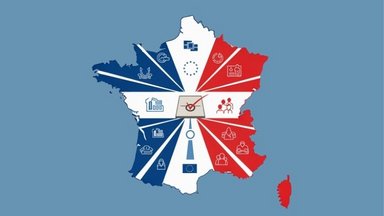 Bild der Karte von Frankreich