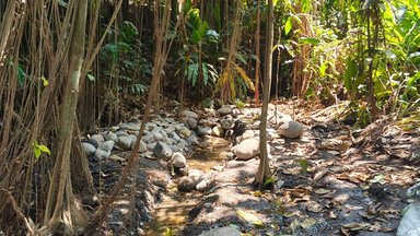 A photograph of the restored belik (small spring) in Grojogan, Author 2026,