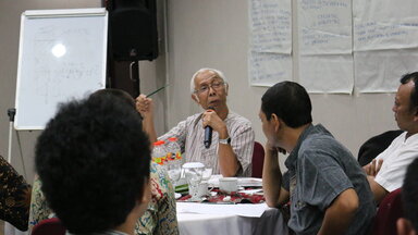 Wilardi Budiharga, salah satu pembicara "Pendidikan Kewarganegaraan Tingkat Menengah"