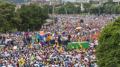Demonstranten in Caracas, Venezuela