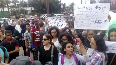 Demonstration in Casablanca