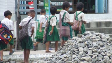 Schüler in Myanmar