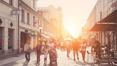 Brandenburger Straße im Zentrum Potsdams.