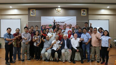 Peserta Kegiatan bersama dengan Prof. Morlok dan Moritz Kleine-Brockhoff