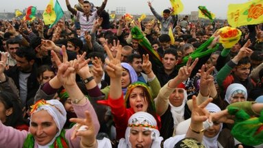 Kurdische Demonstration in Istanbul