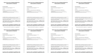 Seit Ihrer Veröffentlichung 1968 werden die "Ten Ecological Commandments" immer wieder kommentiert - zuletzt 2013.
