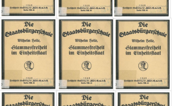 Staatsbürgerschule Deckblatt
