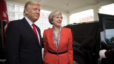 2017 besuchte Theresa May Donald Trump in Washington. Nun stattet Trump London einen Besuch ab.