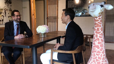 Armin with Dr. Lee at Jeju Forum