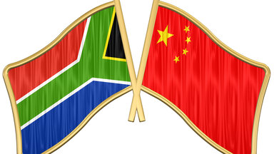China Südafrika Flagge