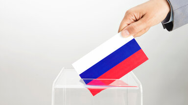 Russische Wahlurne