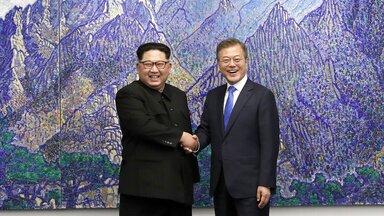 Moon Jae-in und Kim Jong-un 