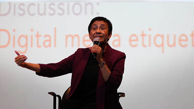 Rappler CEO, Maria Ressa, at the Social Good Summit in Cebu