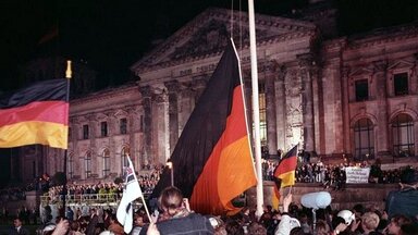 Feier zur Tag der deutschen Einheit am 3.10.90