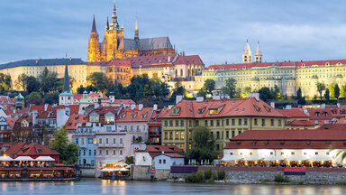 Der Blick auf die Prager Burg.