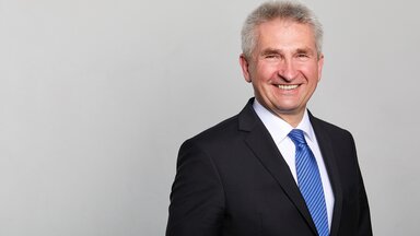 Prof. Dr. Andreas Pinkwart hielt die Keynote bei dem diesjährigen Innovationskongress 2018