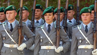 Exerzierendes Wachbataillon der Bundeswehr in Berlin