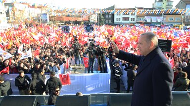 Erdogan bei seiner Wahlkampftour in Bartin