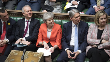 Premierministerin Theresa May während der Prime Minister's Questions im House of Commons 