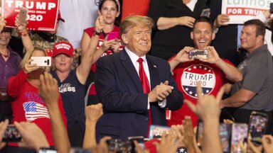 Donald Trump bei der Wahlkampfveranstaltung in Rio Rancho.