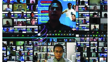 Panelis, Panitia, Peserta Webinar Internet Sehat Pada Era Pandemi Covid19 Di Politeknik Ilmu Pemasyarakatan