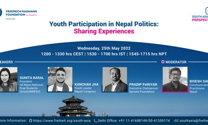 Youth Participation in Nepal Politics Poster