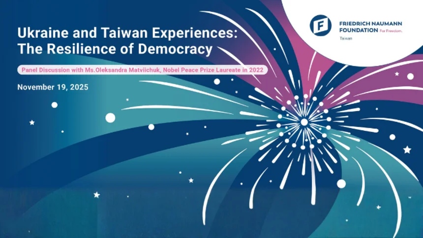  Ukraine and Taiwan experiences: The Resilience of Democracy panel with Ms. Oleksandra Matviichuk, 2022 Nobel Peace Prize Laureate