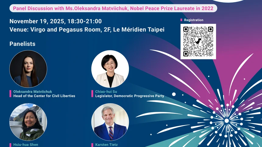 “Enhancing the Resilience of Democracy in Solidarity” with 2022 Nobel Peace Laureate Ms. Oleksandra Matviichuk 