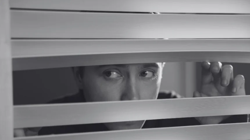 Peeking outside the window