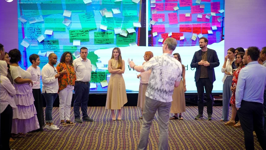 Participants coming from different nationalities and background exchanging their ideas and insight at The Power of Networks seminar @FNF Middle East and North Africa, July, 2026